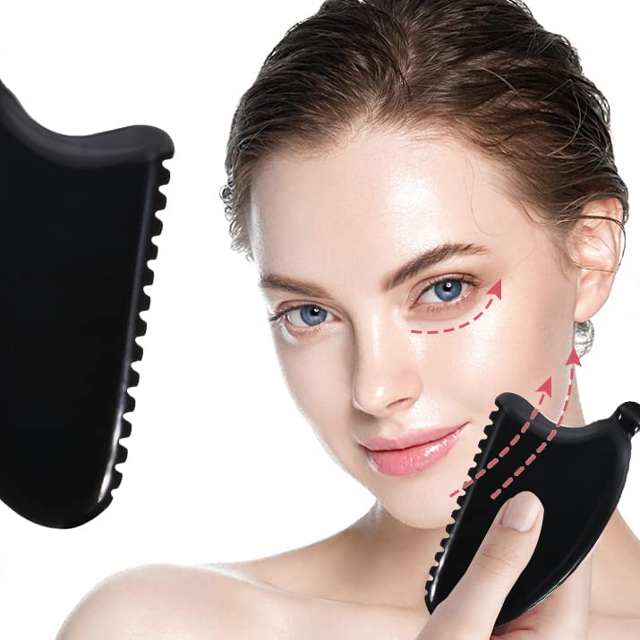 Gua Sha Face Massager Gua Sha Bian Gua Sha Stone Facial Body Lymphatic Drainage Massager Wildling Guasha Tool Face Sculptor Tool