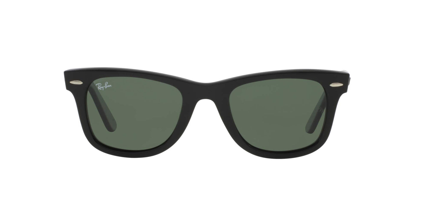 Ray-Ban RB2140 Original Wayfarer Sunglasses, Black/Green, 50 mm