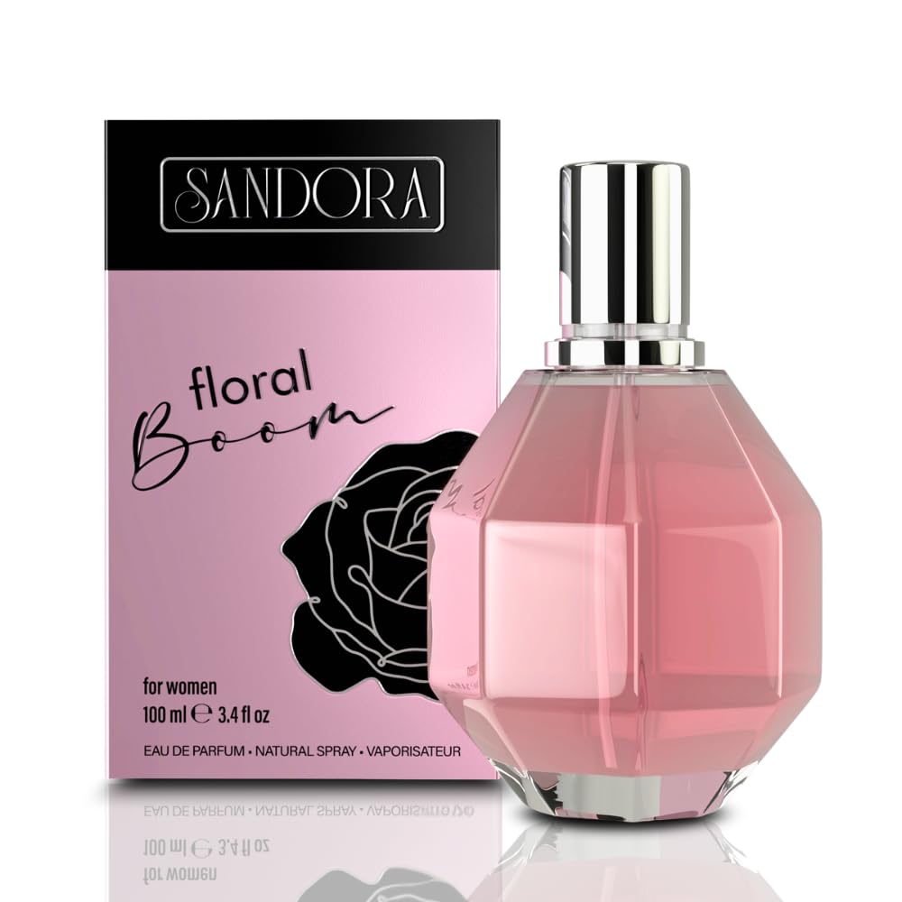 Sandora Fragrances FLORAL BOOM Women's Perfume - Floral, Bergamot and Osmanthus; Orchid, Jasmine, Rose, Freesia and African Orange Flower; Patchouli
