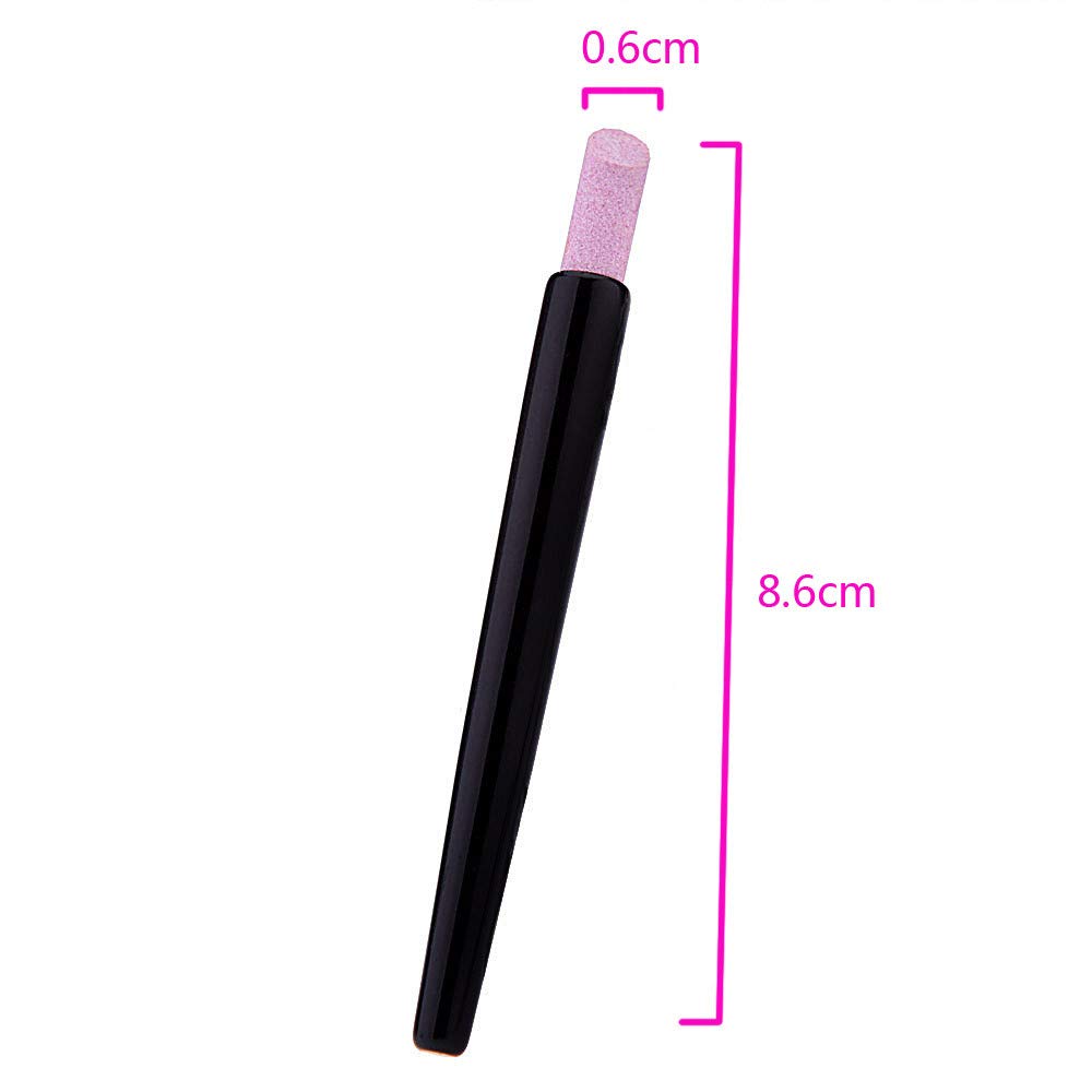 Yimart 5PCS Stone Sanding Nail File Tools Nail File Cuticle Remover Trimmer Buffer Pedicure Pen Washable Manicure Tool Nail Salon Makeup Cosmetic Tool