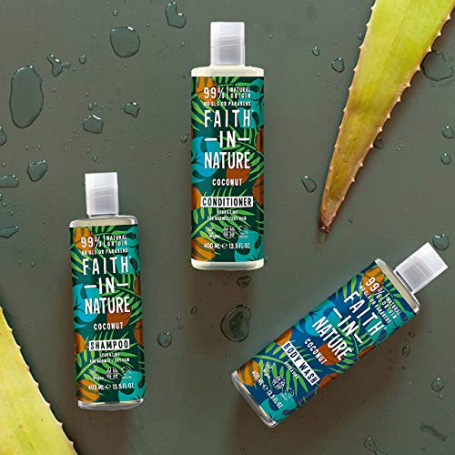 Faith In Nature Coconut Shower Gel & Foam Bath, 13.5 Oz
