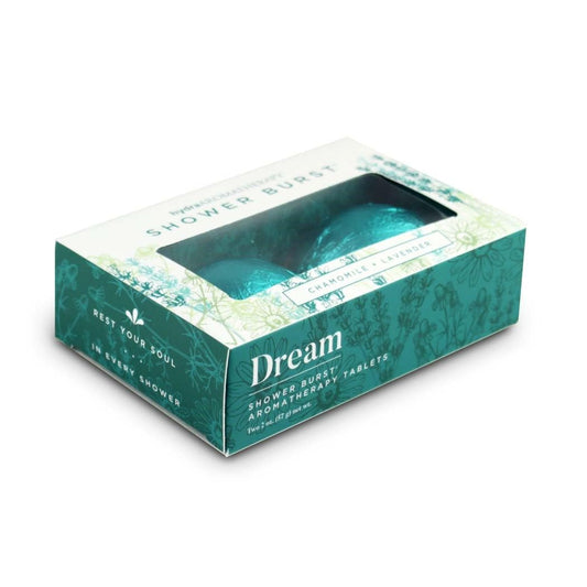 Dream Shower Burst Duo Gift Set with Sachet- Shower Steamers Aromatherapy fizzing Bombs with Essential Oils of Chamomile & Lavender Tablets Made…