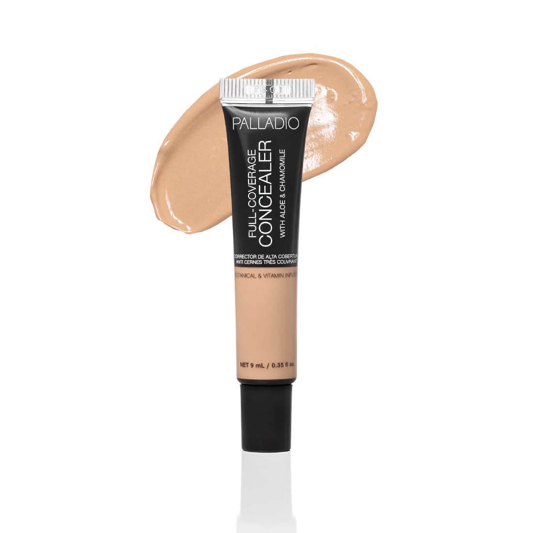 Palladio Full Coverage Concealer - Creamy Face & Under Eye Formula, Disguises Dark Circles, Blemishes, Fine Lines, Evens Skin Tone (Caramel Drizzle)