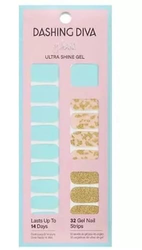 Dashing Diva Gloss Ultra Shine Gel Nail Strips - Denim Spritz Beauty & Personal Care Dashing Diva