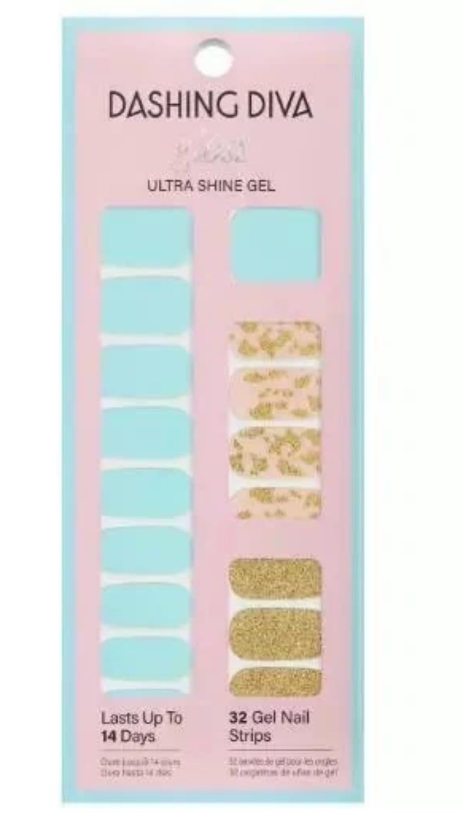 Dashing Diva Gloss Ultra Shine Gel Nail Strips - Denim Spritz Beauty & Personal Care Dashing Diva