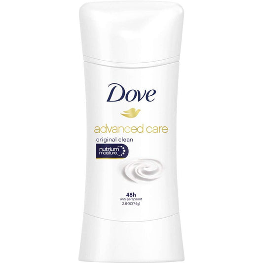 Dove Advanced Care Original Clean Antiperspirant Deodorant, 2.6 Ounce - 12 per case. Beauty and Personal Care Dove