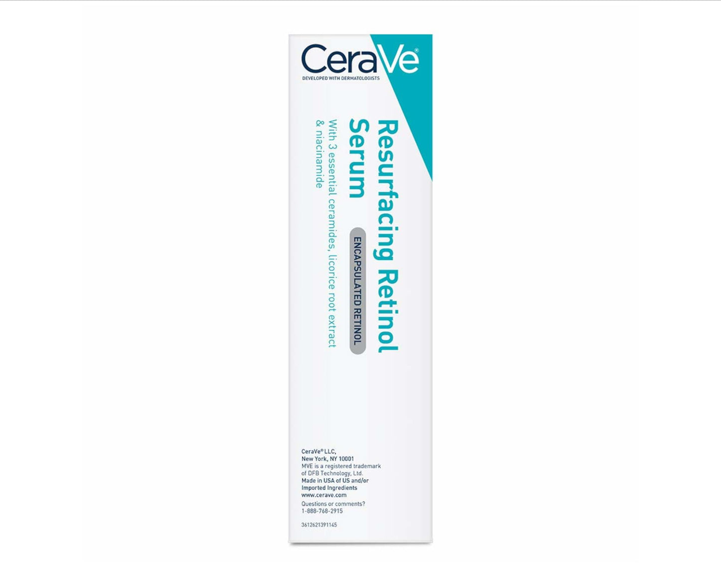 Cerave Resurfacing Retinol Serum 2 Pack, 1 Oz each