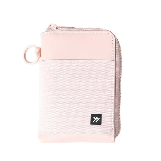 Thread Wallets RFID Blocking Leather Zip Wallet with Card Holder for Men and Women (Rose Dust)