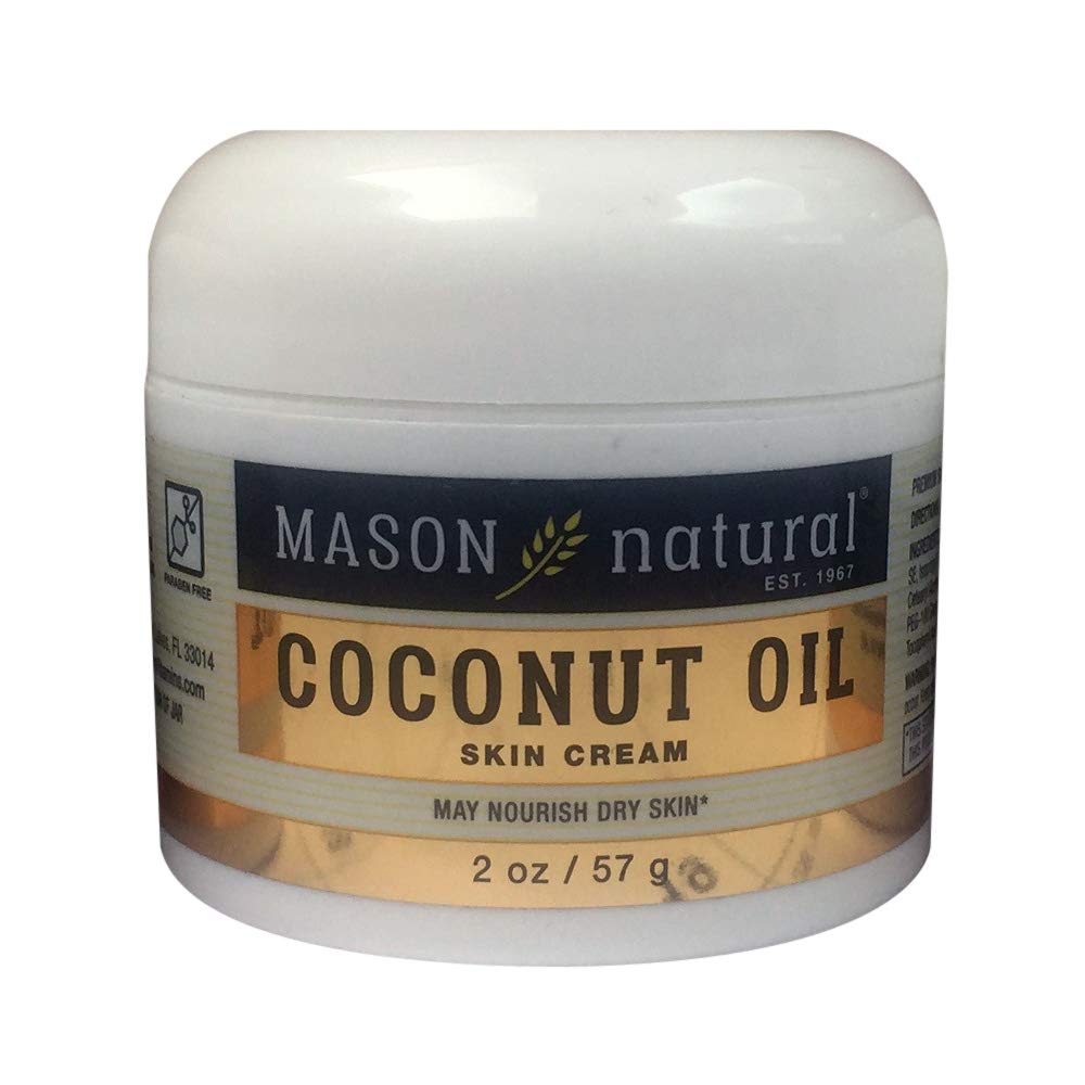 Mason Naturals Coconut Oil Beauty Cream 2 oz per Jar Pack of 8