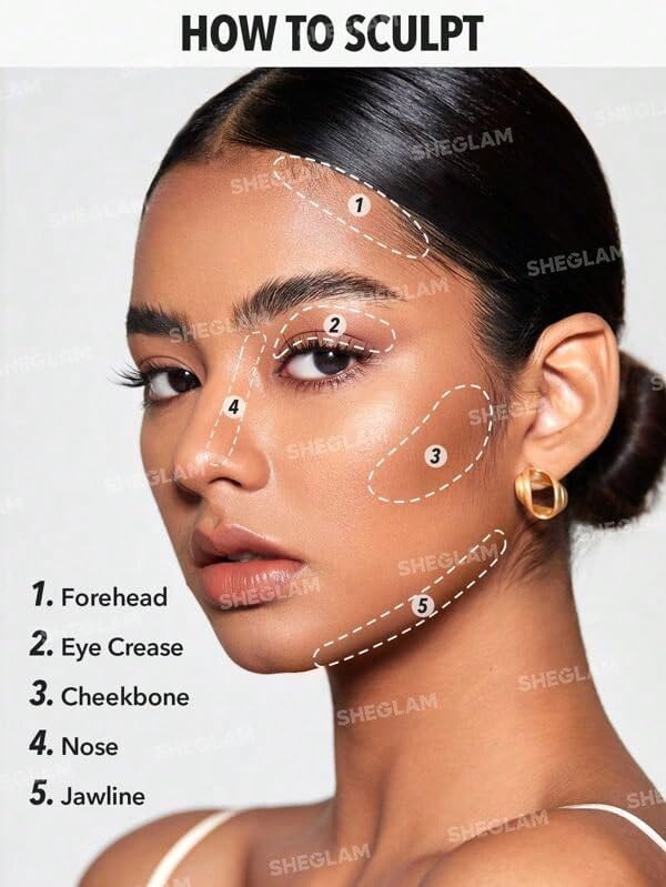 SHEGLAM Snatch 'n' Define Cream Contour Stick Long Lasting Highly Pigmented Sweat Proof Face Bronzer Makeup - Terracotta Beauty and Personal Care SHEGLAM