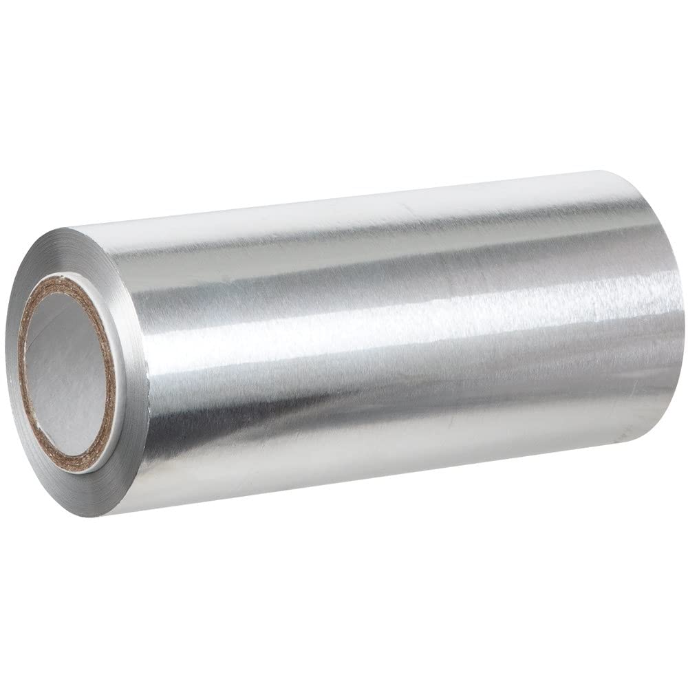 ForPro Professional Collection Smooth Aluminum Foil Roll, 320 Ft Hair Foils for Color Application and Highlighting Services, Silver, Medium, 5" W
