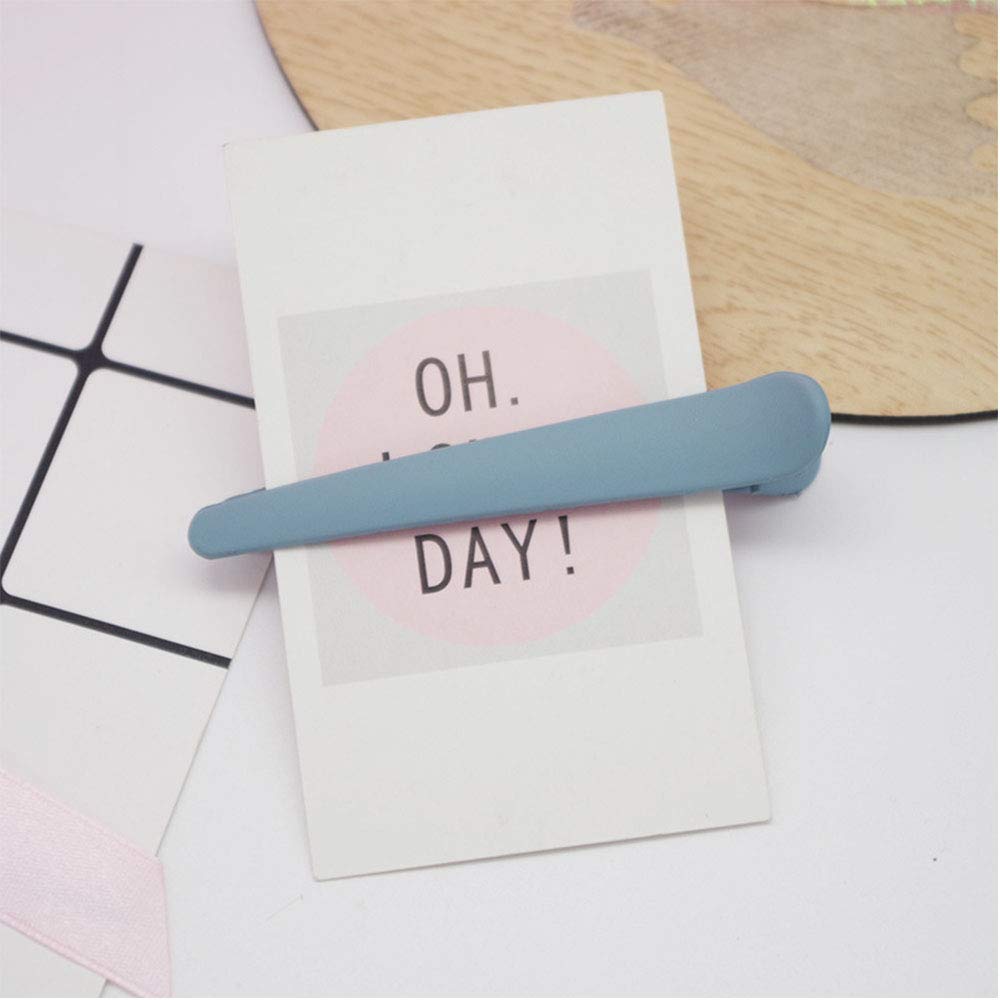 WHITEBRIDGE 5pcs Bow-shaped Hair Clips Band Hair Clips for Styling and Sectioning for Girls Women - Durable Anti-Slip Decoration Hair Clips, Plain