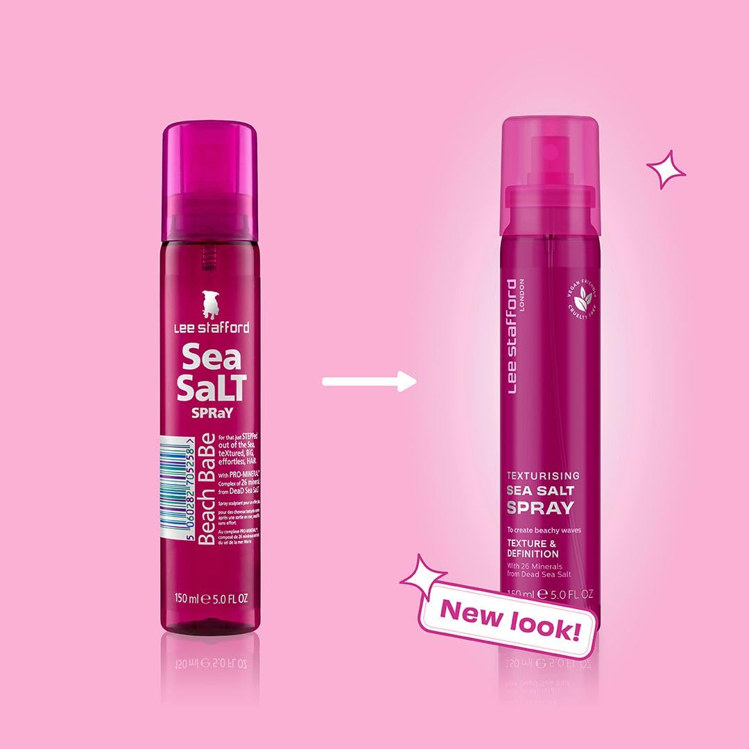 Lee Stafford Sea Salt Hair Texturizing Spray | Styling - for Natural Tousled Surf Beach Waves, Adds Shine, Texture, & Definition, Quick Styling, Best
