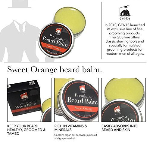 G.B.S Beard Grooming and Trimming Kit for Men, Beard Brush, Folding Comb, Mustache Comb, Beard Balm Wax and Unscented Oil, Barber Razor, Barber Beauty and Personal Care G.B.S
