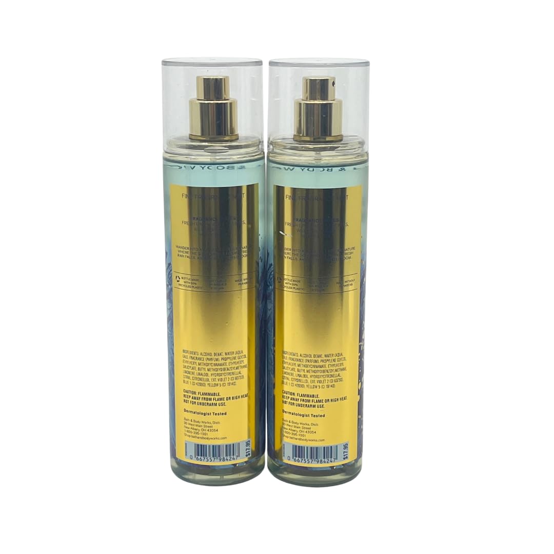 Bath & Body Works Saltwater Breeze Fine Fragrance Mist 8 oz / 236 mL - pack of 2-2023 Edition