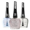 MASGLO GEL EVOLUTION Nail Polish Gel Effect, No UV/Led Lamp, Duration Up to 12 days, 3 PCs -Base, Esmalte Color, Brillo - Efecto Gel sin necesidad de Beauty & Personal Care MASGLO