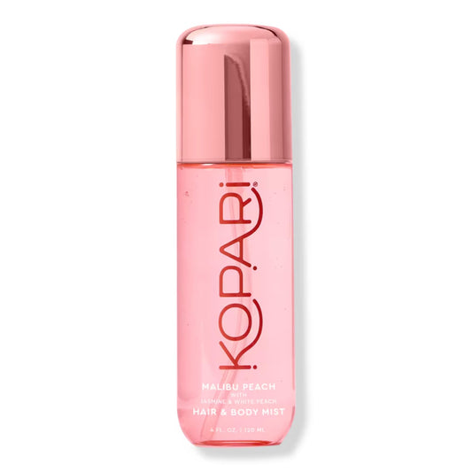 Kopari Hair & Body Mist Malibu Peach, Long-Lasting Playful Vibrant Tropical Scent, Warm Floral Fragrance, Blend of Peach with a Kiss of Jasmine, 4 oz Beauty & Personal Care Kopari