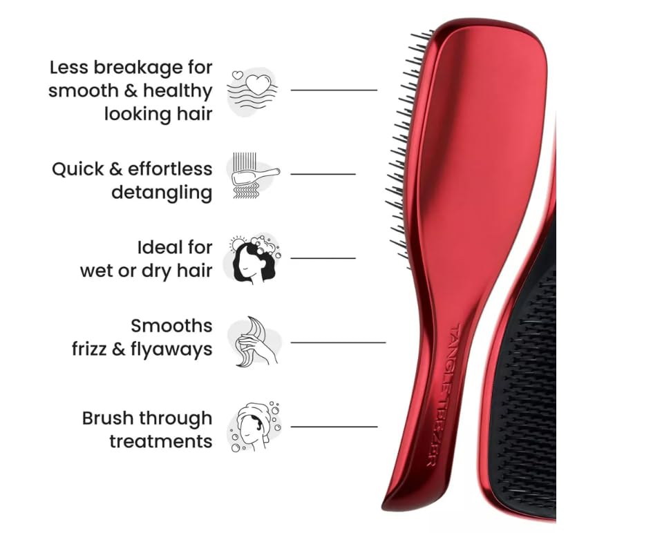 Tangle Teezer x Devil Wears Prada Ultimate Detangler Brush, Red Metallic Beauty and Personal Care TANGLE TEEZER