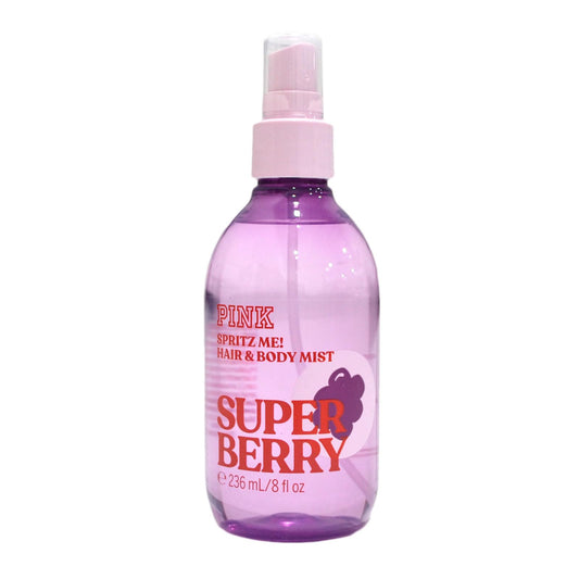 Victoria's Secret Pink Hair & Body Mist 8 Fl Oz (Super Berry) Beauty & Personal Care Victoria's Secret