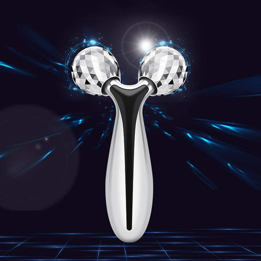 SUPANT V Facial Roller Massager, Reduce Wrinkles in Neck and Eyes, Massage for Lymphatic Drainage, Face Lifting, Reduce Puffiness, Skin Tightening