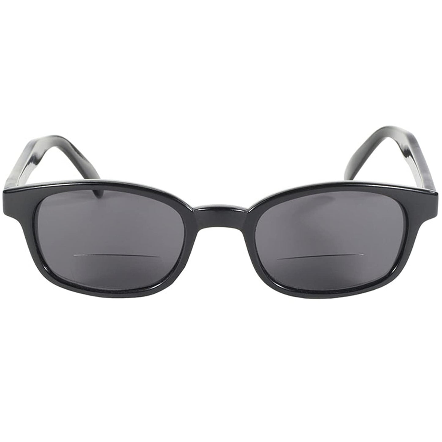 Pacific Coast Sunglasses X-Kd Readerz Smoke Lens 2.50 Rectangular Sunglasses, Black, 55mm, 60mm