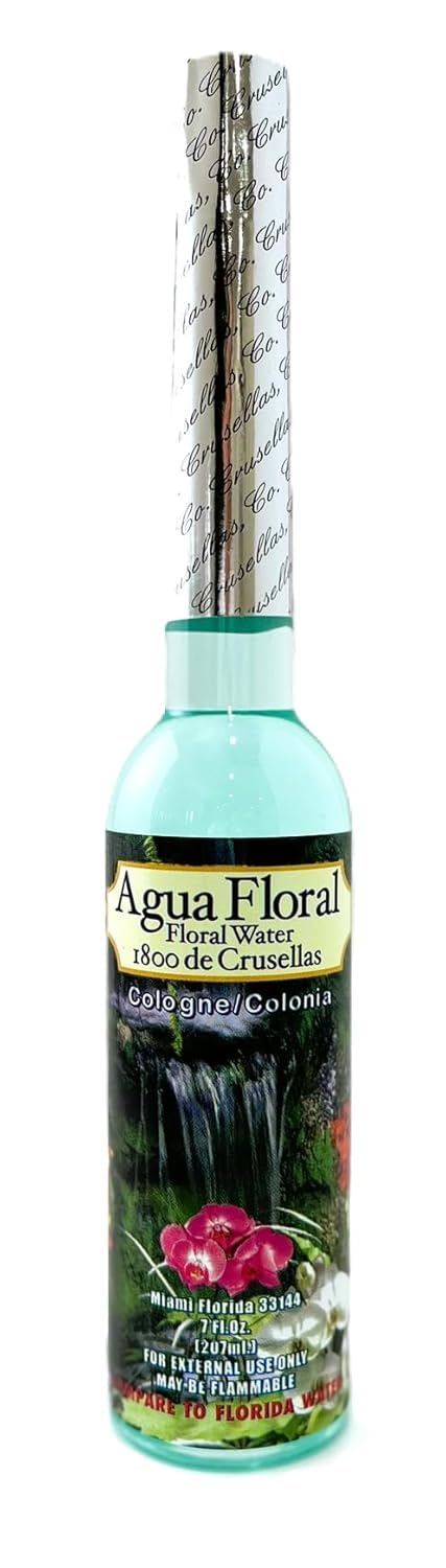 Crusellas Agua Floral (Floral Water) Splash Cologne 7 Fl. Oz. - Compare to Florida Water