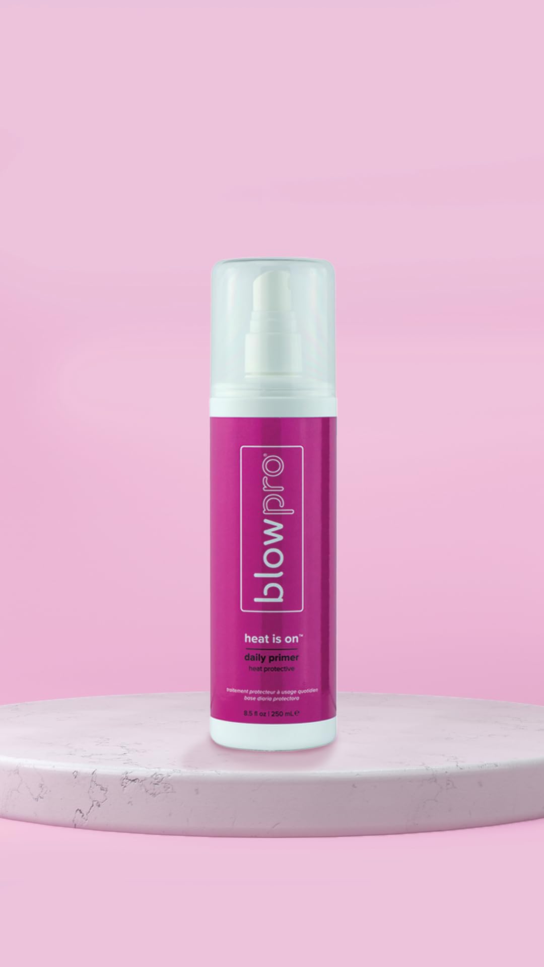 blowpro Heat Is On Daily Primer Heat 8.5oz Protective Mist, Weightless, Restores Natural Proteins, Detangles, Strengthens & Adds Shine to Hair