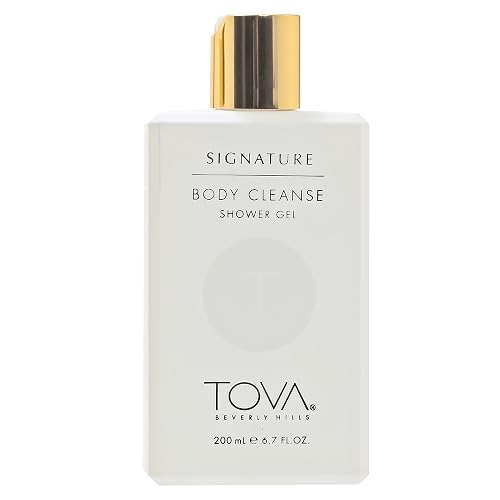 Tova Signature Shower Gel - Moisturizing Fresh & Floral Cleanser for Women - Cornflower and Sea Fennel - USA-Made and Cruelty-Free - 6.7 fl oz