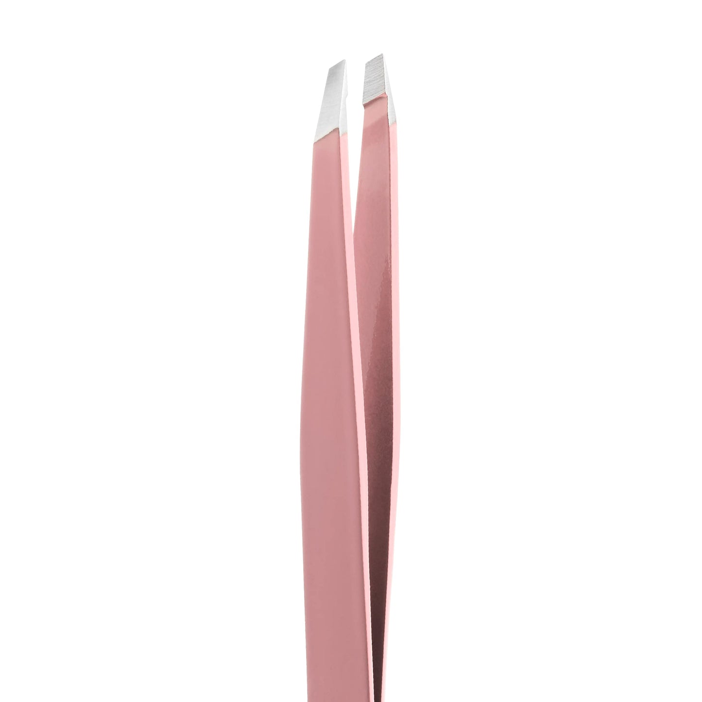 Rubis Classic Stainless Steel Slanted Tweezers for Precise Eyebrows and Hair Removal, 1K108, Pink,Rubis Switzerland Swiss Made World Renowned