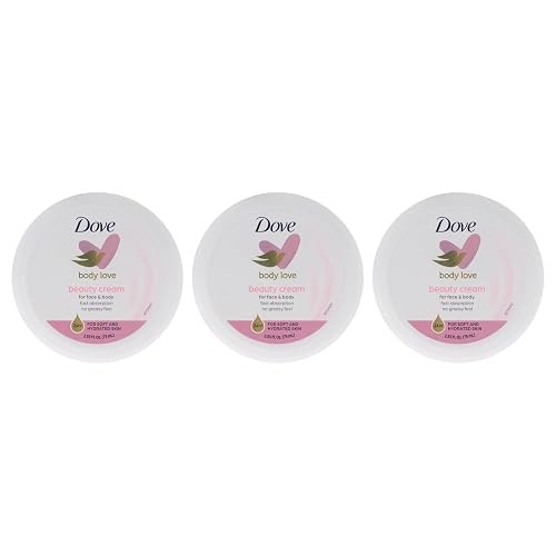 Beauty Cream - Pink by Dove for Women - 2.7 oz Cream (Pack of 3)
