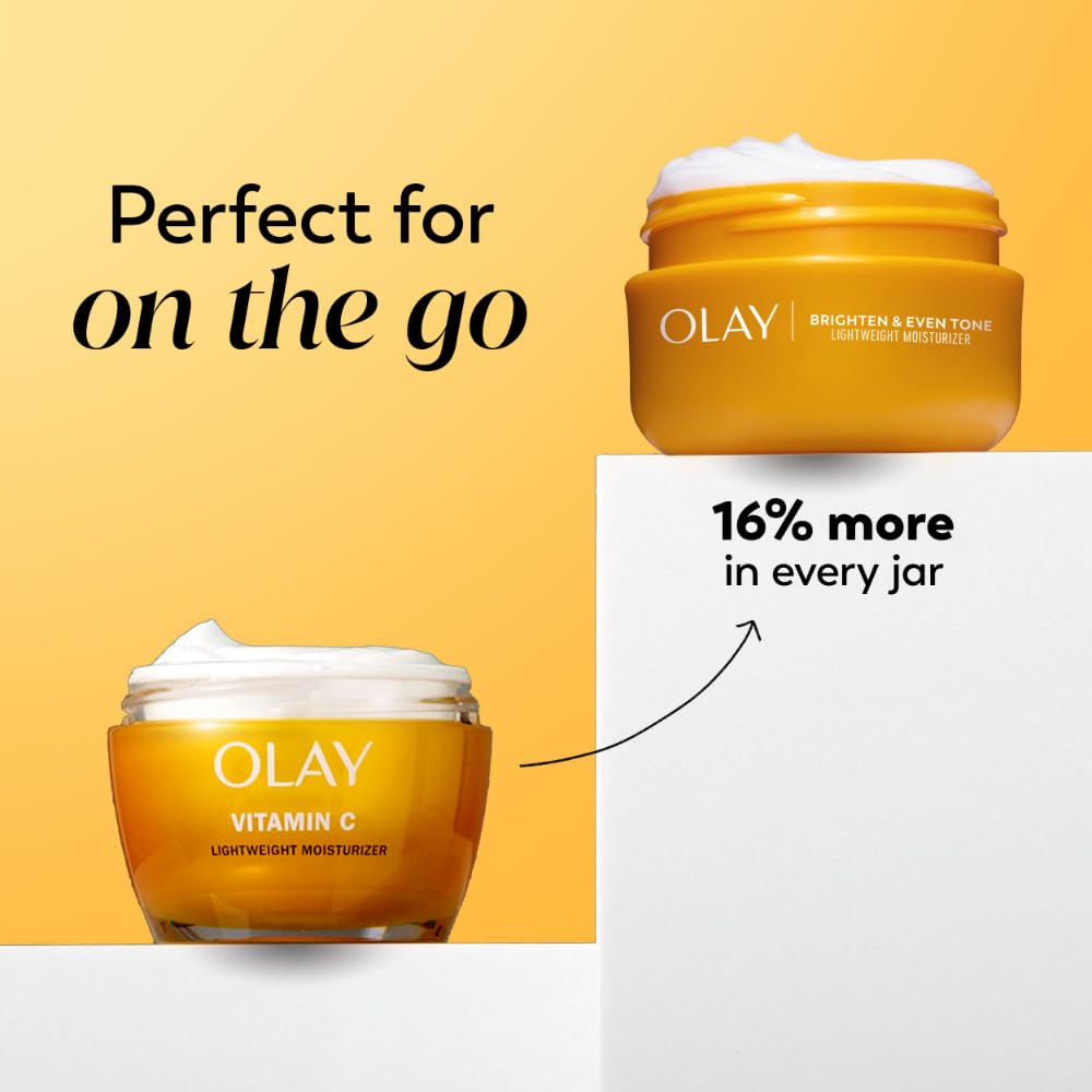 Olay Regenerist Radiance Vitamin C Face Moisturizer: Bright & Even Lightweight Cream for Women - Brightens, Hydrates, Evens Tone + Texture for Glowing