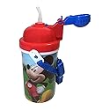 MM Mickey Mouse Water Bottle 12oz Popup Lid & Shoulder Strap