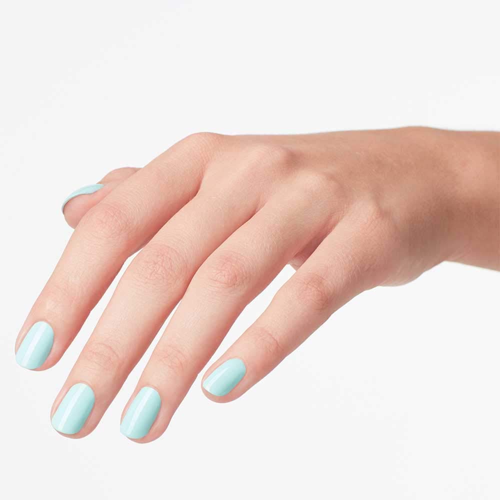 OPI Nail Lacquer Gelato on My Mind | Opaque Bright Blue Crème Chip Resistant Nail Polish | Vegan, Fast Drying, Streak Free