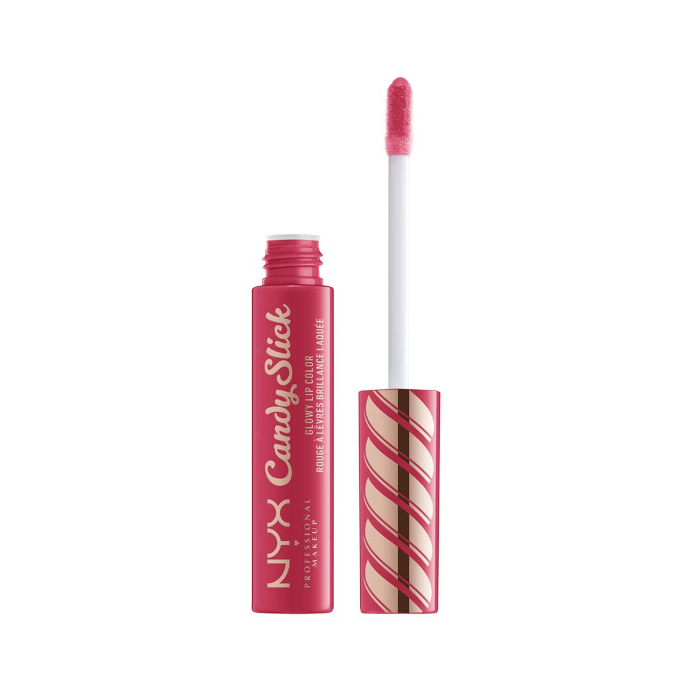 NYX PROFESSIONAL MAKEUP Candy Slick Glowy Lip Color Gloss - Watermelon Taffy (Coral Pink)