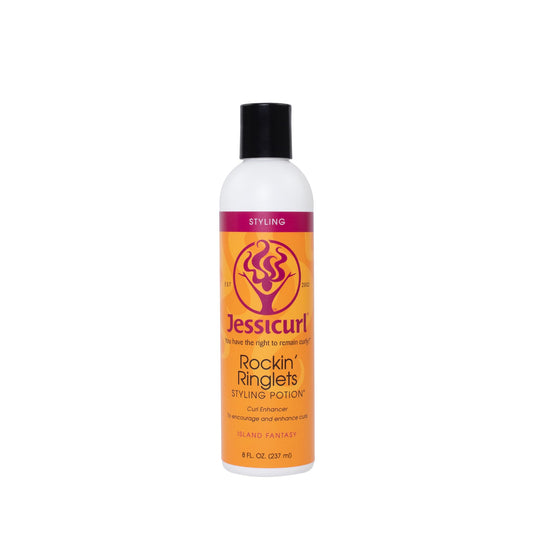 Jessicurl, Rockin' Ringlets Styling Potion, Island Fantasy, 8 Fl oz. Curl Enhancer with Flaxseed Extract, Curl Defining Styler for Curly Hair