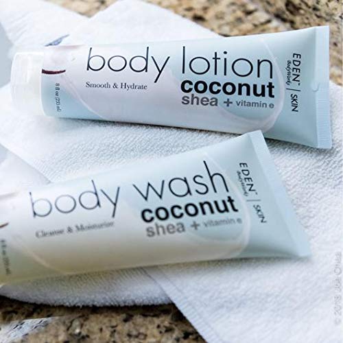 EDEN BodyWorks Coconut Shea Body Wash | 8 oz | Gently Cleanse, Heal & Moisturize Skin - Fresh Scent