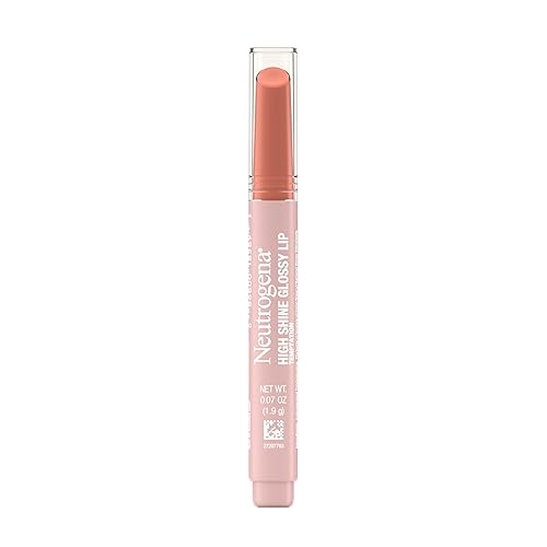 Neutrogena High Shine Glossy Lip, Nourishing Lip Gloss with Maracuja Oil, Antioxidant Vitamin E & Vitamins, Non-Retractable, Buildable Pigmented