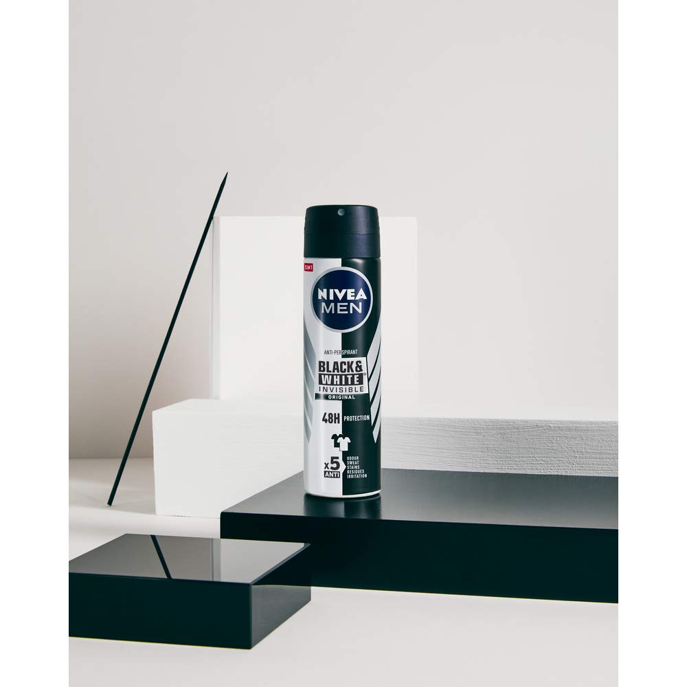 Nivea Men Black & White Invisible Deo Spray 200 Ml Beauty and Personal Care NIVEA MEN