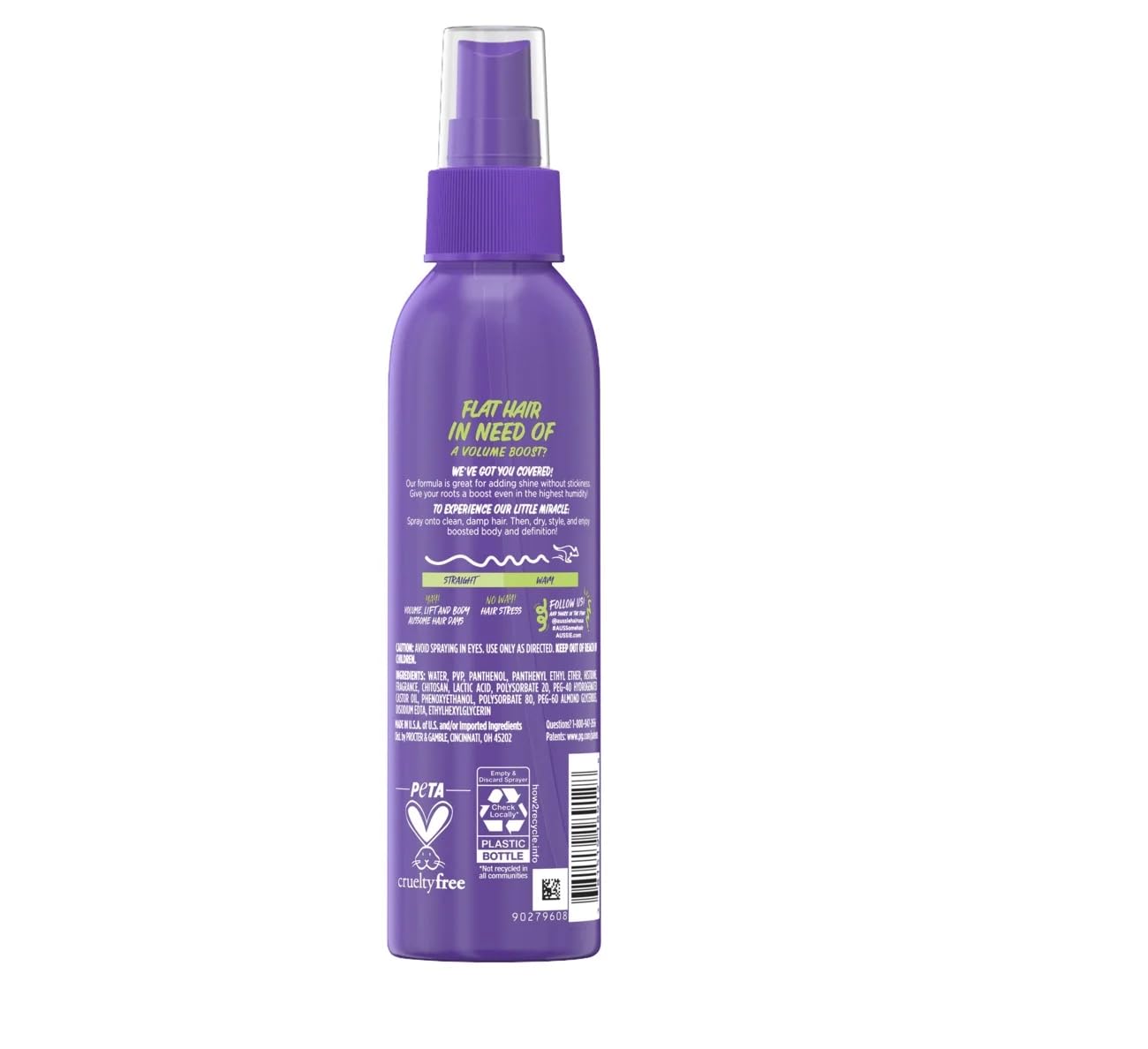 Aussie Instant Volume Variety Pack, 2 Sizes Defining Hair Gel and Volumizing Spray Gel for Wavy Hair, and Straight Hair, Unisex (7 Oz & 5.7 Oz)