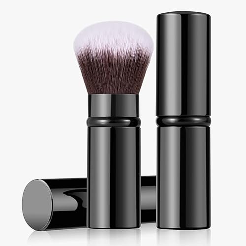 RN BEAUTY Retractable Kabuki Brushes Foundation Powder Blush Brush Extensible Makeup Brush Face Blender Brush Professional Mineral Blending Brush