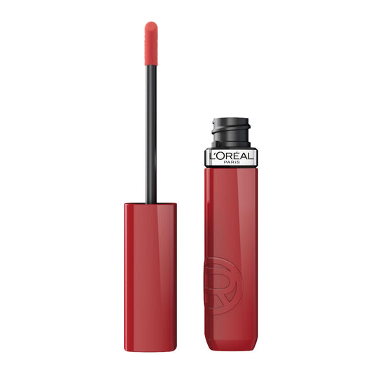 L'Oreal Paris Infallible Lacque Resistance Liquid Lipstick, 16HR Long Lasting Lip Makeup with Lacquer-Like Shine and Zero Transfer, 215, Drunk In Rose Beauty & Personal Care L'Oreal Paris