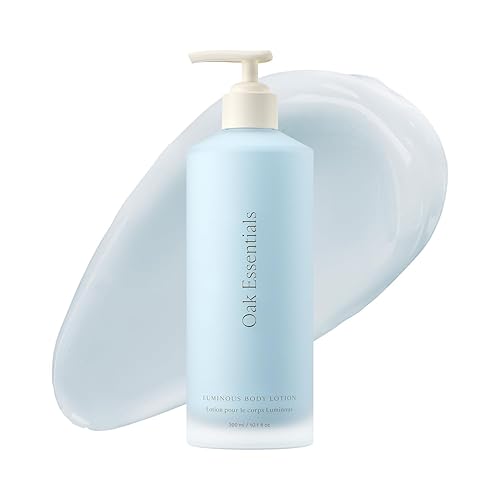 Oak Essentials Luminous Body Lotion, Hydrating Body Lotion for Women with Blue Tansy, Rose Oil, Shea Butter and Coconut Oil, Lightweight Moisturizer