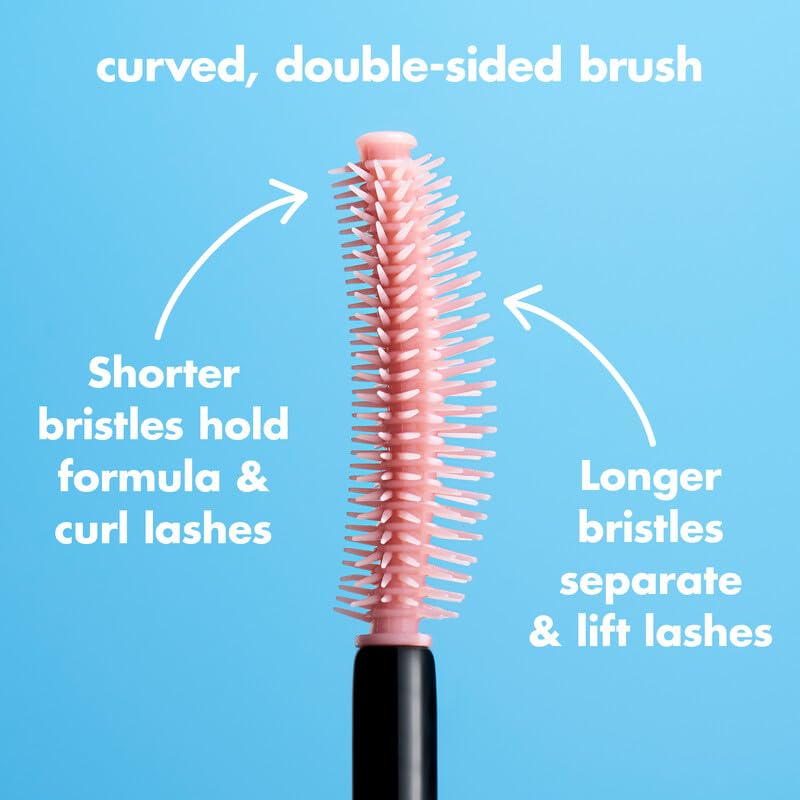 e.l.f. Lash 'N Roll Mascara, Curling Mascara For Visibly Lifted Lashes, Lifts & Separates Lashes. Long-Lasting Formula, Vegan & Cruelty-Free, Pitch