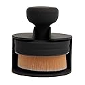 Flat round shaped Foundation Makeup Brush, Kabuki Liquid Foundation Brush Portable Cosmetic Brush Large Full Coverage Face Body Makeup Brush