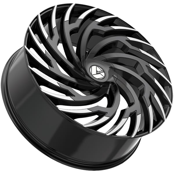 Azara AZA-536 22x8.5 5x112 5x114.3 +38 Cb 74.1 Gloss Black & Machined