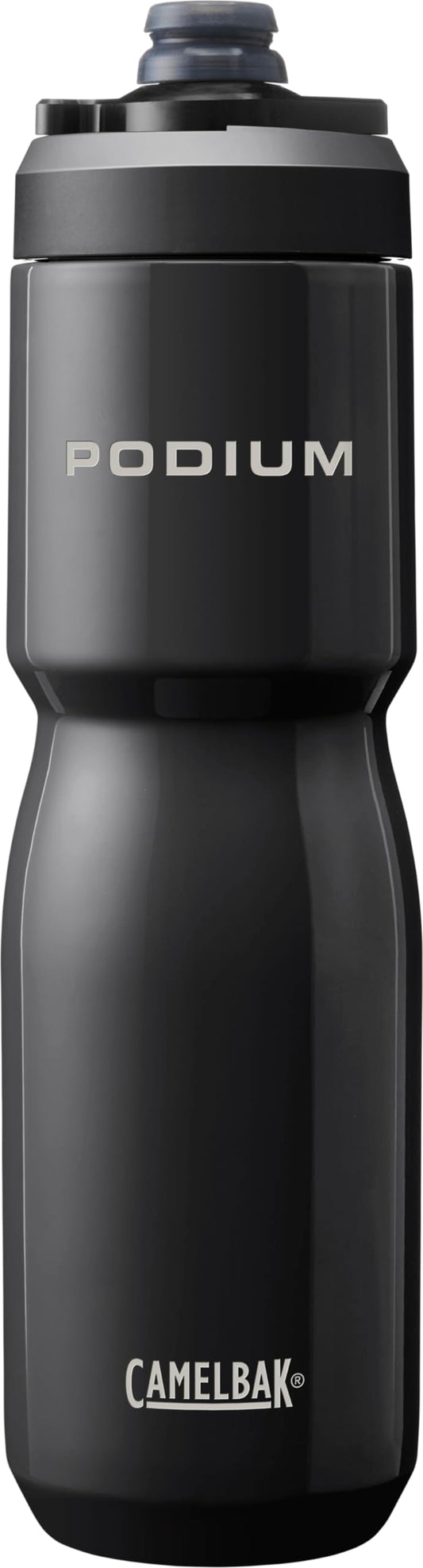 CamelBak Podium Steel Insulated Stainless Steel Bike Water Bottle Black, 22oz