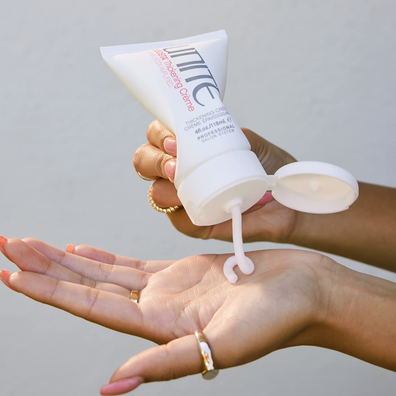 UNITE Hair - BOOSTA Thickening Crème - Volumizing Styling Cream for Fine, Limp Hair - Adds Instant Thickness, Fullness & UV Protection - Paraben-Free