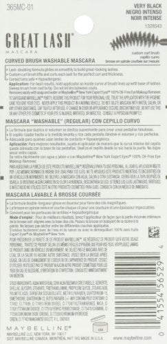 Maybelline New York Great Lash Mascara, Very Black, 0. 43 Fluid Ounce