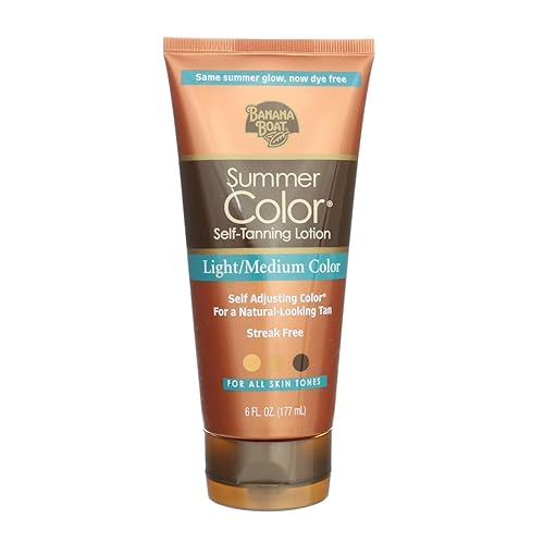 Banana Boat Self-Tanning Lotion, Light/Medium Summer Color for All Skin Tones - 6 Ounce (Pack of 3)