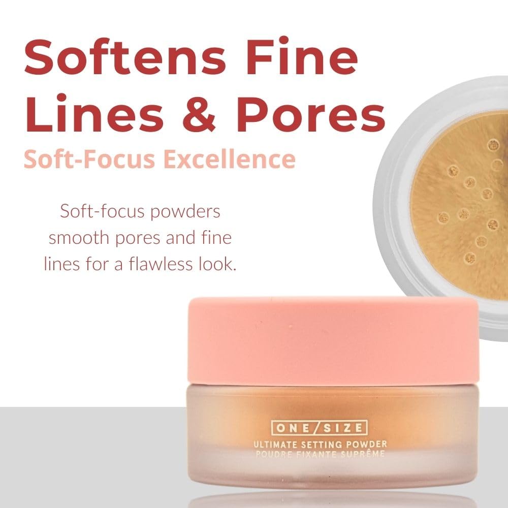 One/Size Mini Ultimate Loose Setting Powder - Sweet Honey (medium to deep skin tones) - 0.23 oz / 6.5 g